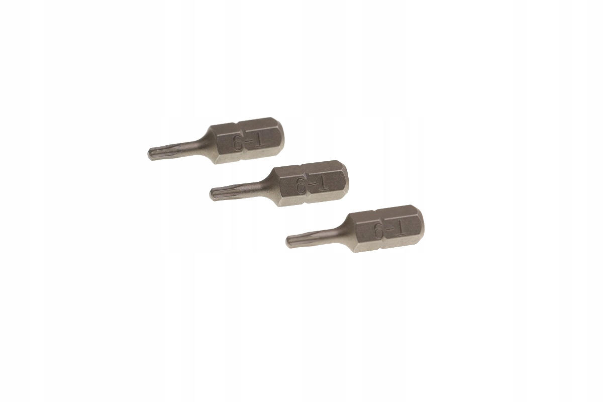 

Końcówki Torx T9 x 25 mm 3 sztuki Komplet Zestaw