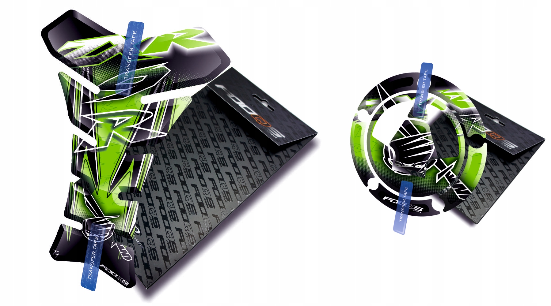 Tank-pad Cap-pad od firmy Fooqs pro Kawasaki ZX-9-R Zelený
