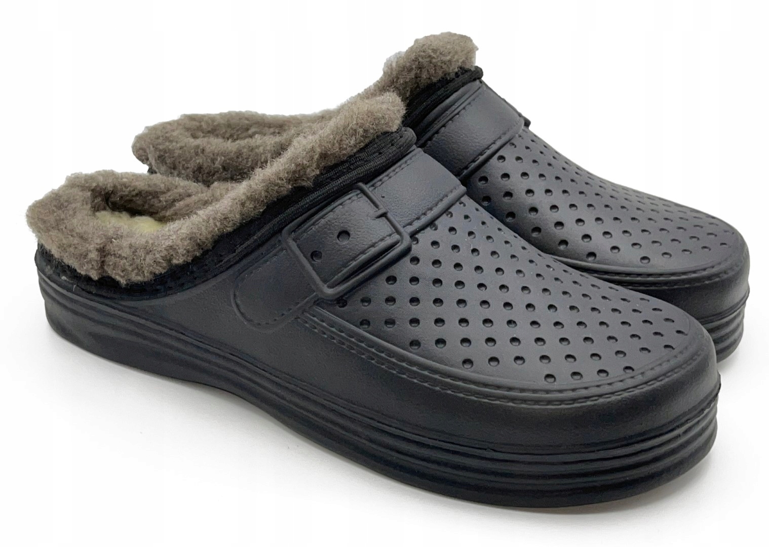 Chodaki Feniks Eva z futerkiem HM-34M czarne-42/43