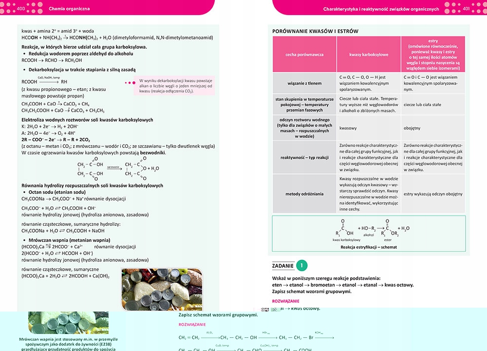 MATEMATYKA + CHEMIA Repetytoria Liceum Technikum Język publikacji polski