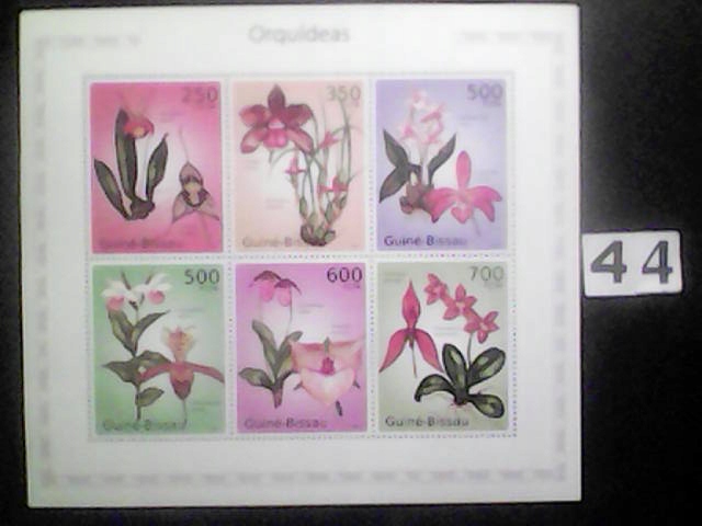 Kwiaty , orchidee ,Guine-Bissau MNH