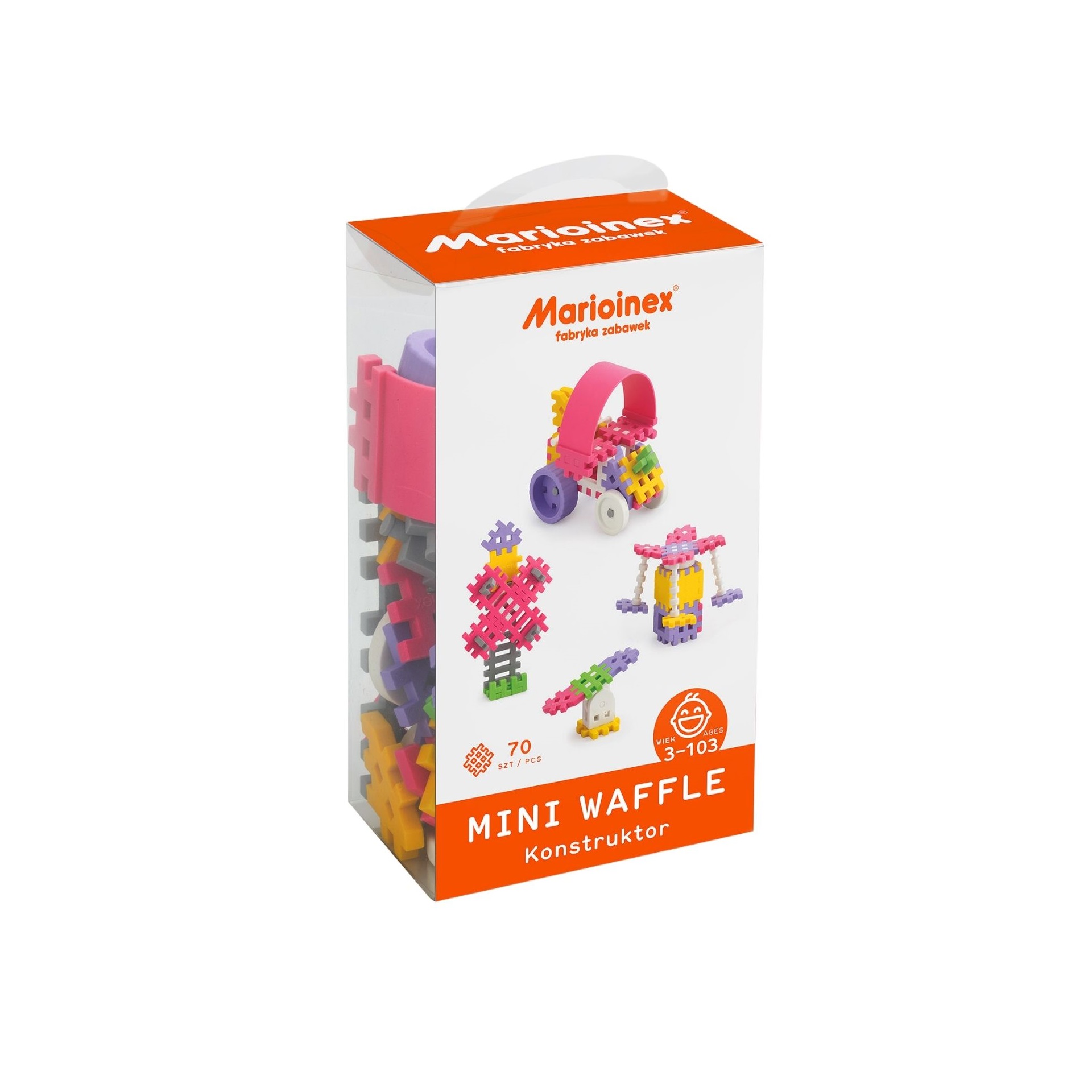 

Klocki Mini Waffle Marioinex 70 elem. Dziewczynka