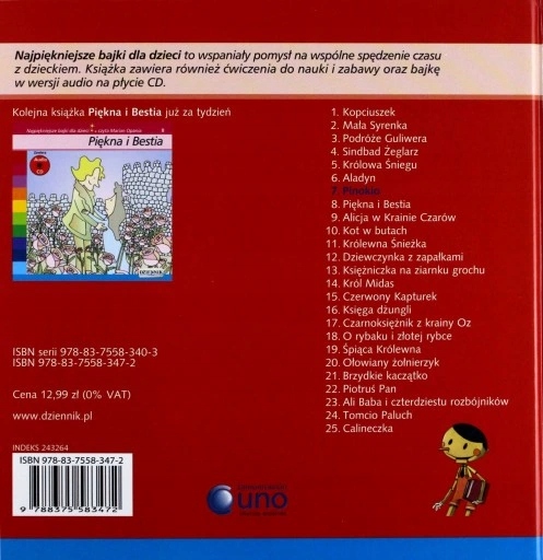 Pinokio + CD Nośnik audiobook CD