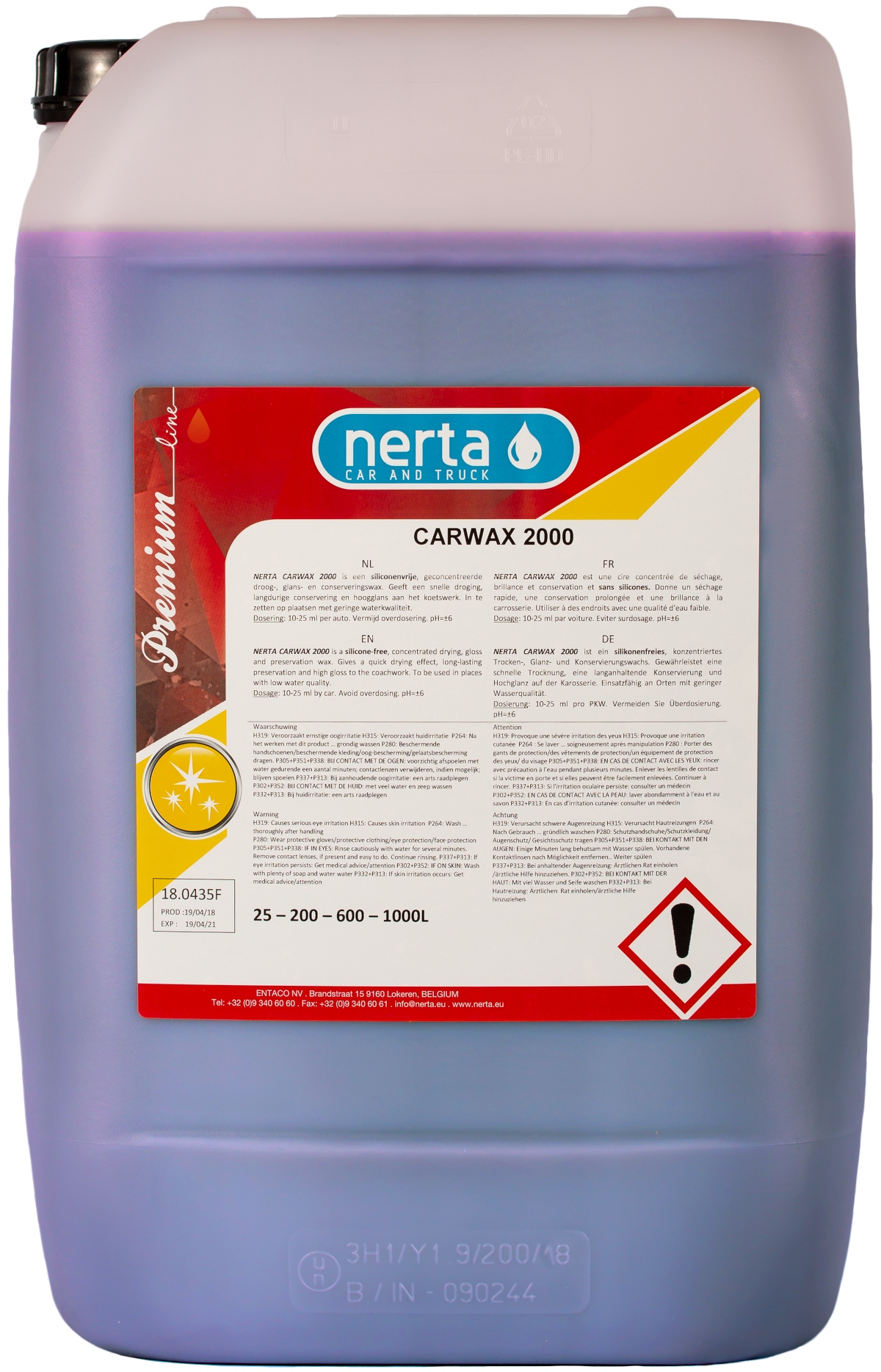NERTA CARWAX 2000 WOSK OSUSZAJĄCY , OSUSZACZ 25L