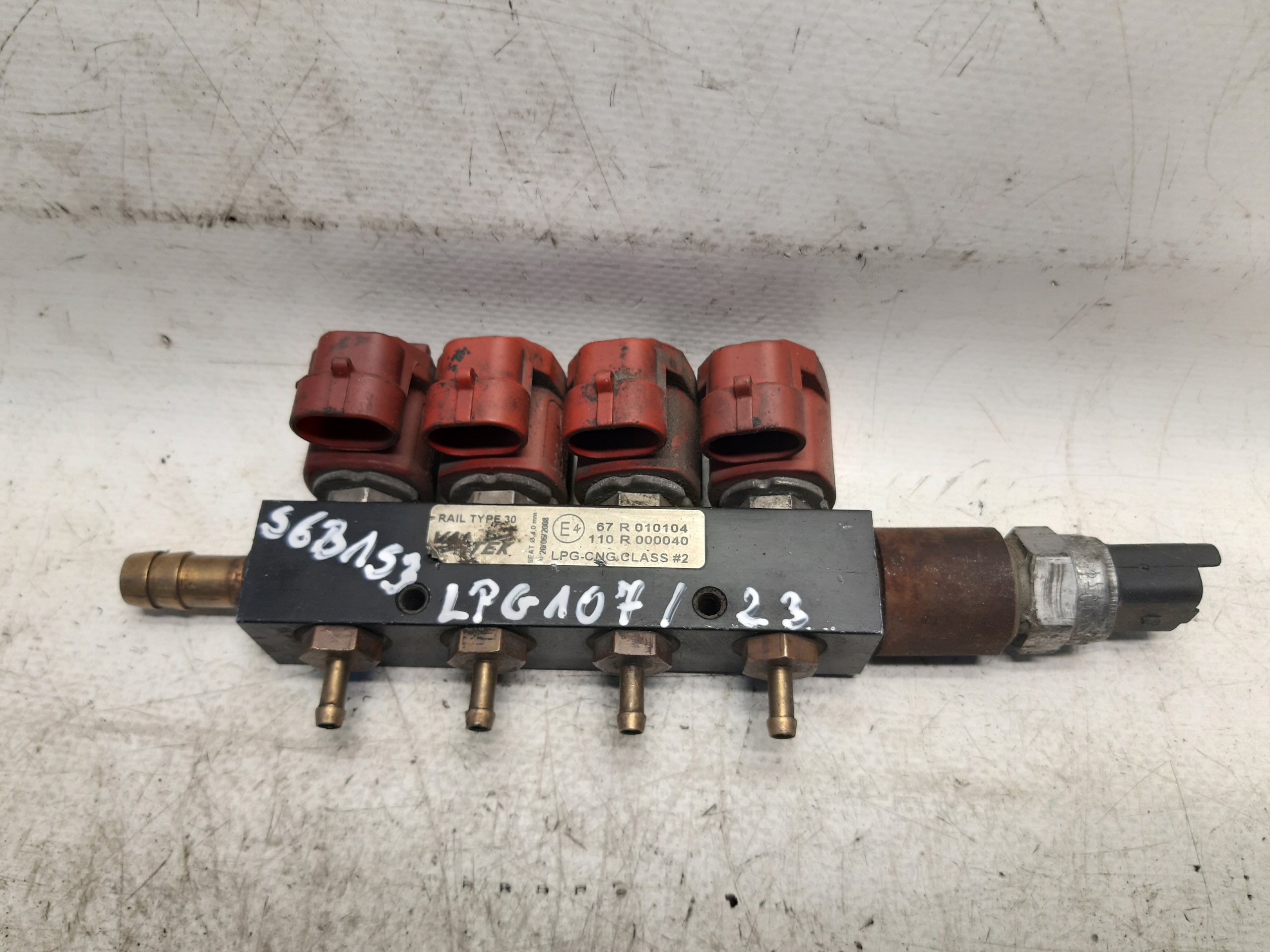 Valtek WTRYSKI LISTWA WTRYSKOWA LPG RAIL TYPE 30