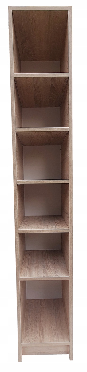 REGAŁ NA KSIĄŻKI I SEGREGATORY BIUROWY DĄB SONOMA 30x30x180cm Marka SmartDesk