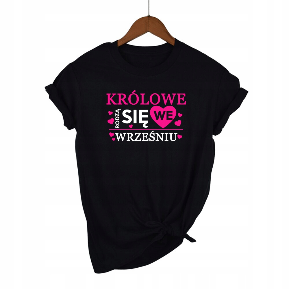 

Koszulka Czarna L Królowe rodzą się w Wrześniu