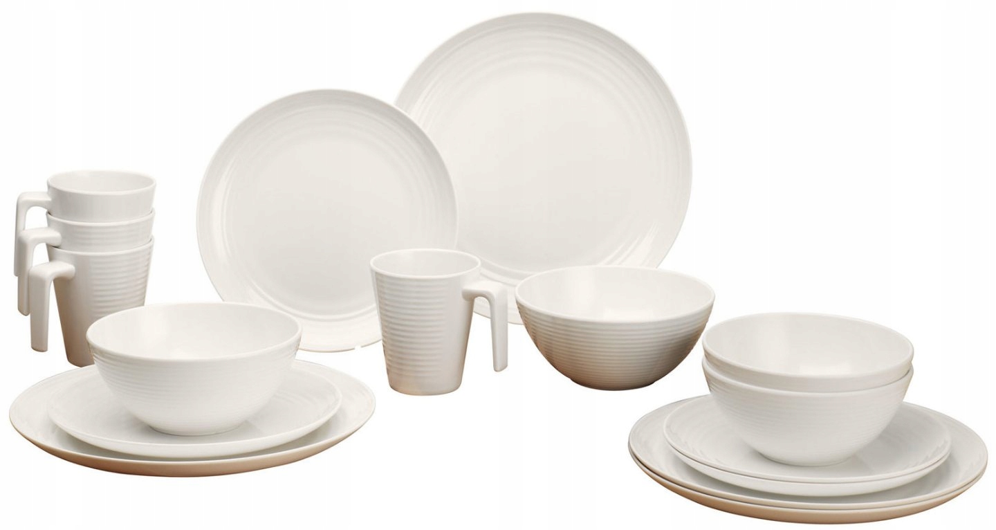 Набір посуду MELAMINE FLAMEFIELD VANILLA 16 шт
