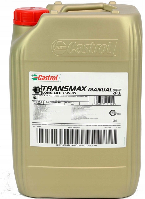 CASTROL TRANSMAX MANUAL LL 75W/85 20L