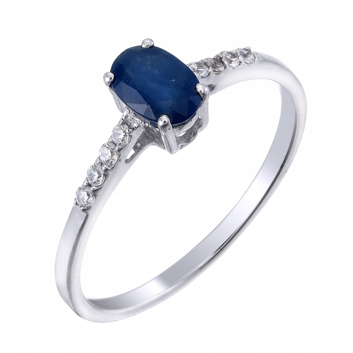 Prstýnek Ag 925 Modrý safír 3799-R-NBS-WP vel.17