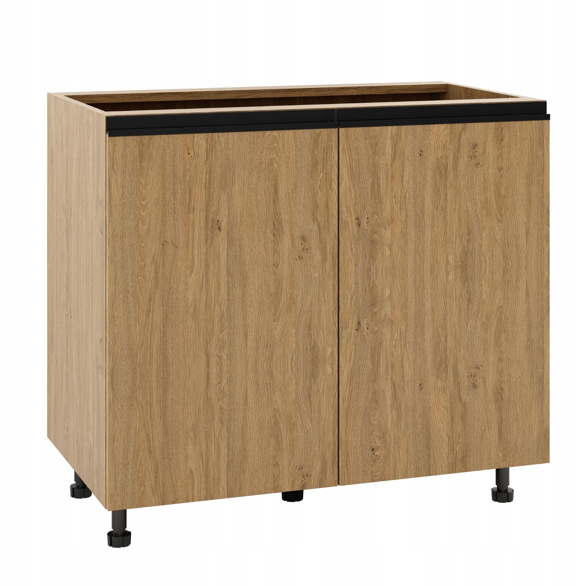 Kuchyňská skříňka 90 Tal dub kamenný lišta černá