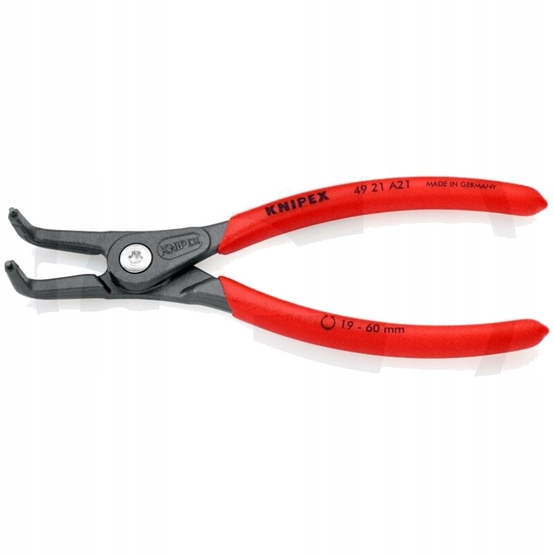 KNIPEX Szczypce precyzyjne 19-60mm, 165mm, wygięty
