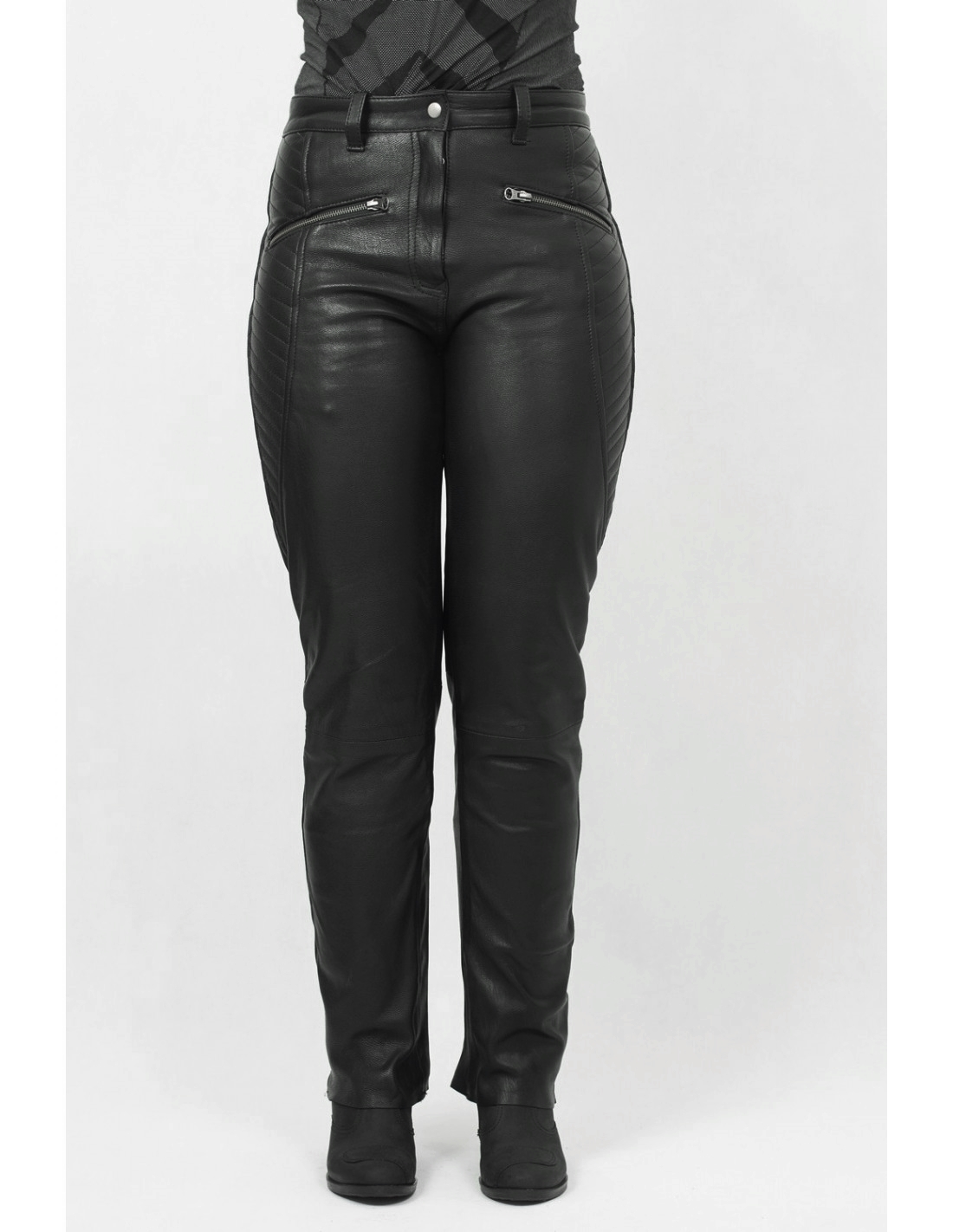 DAMSKIE PROSTE SPODNIE SKÓRZANE LETNIE SSD011/3XL Numer katalogowy producenta SSD011/3XL