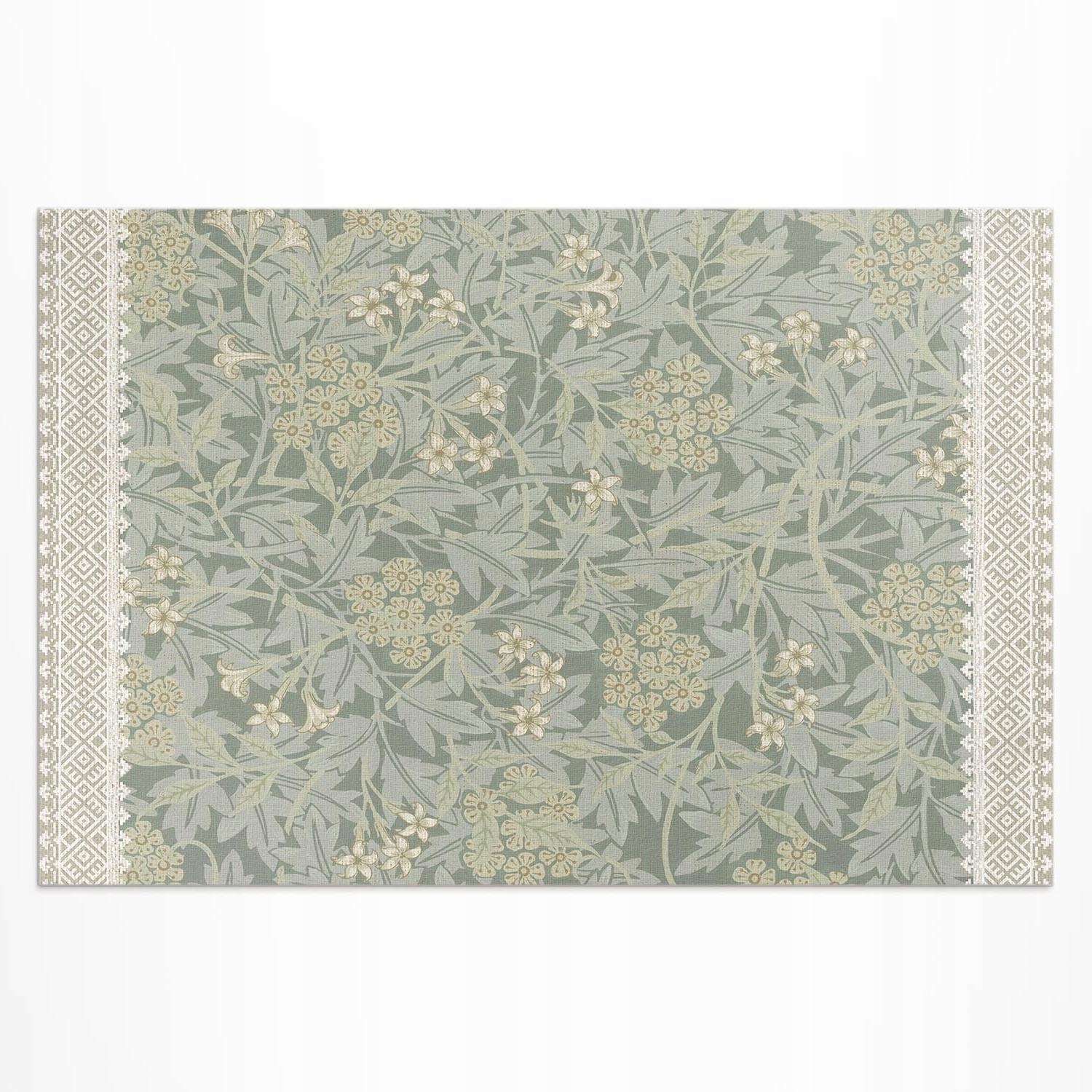 Vinylový koberec na terasu Balkón Ilustrácia jazmínu William Morris 120 x 180 cm