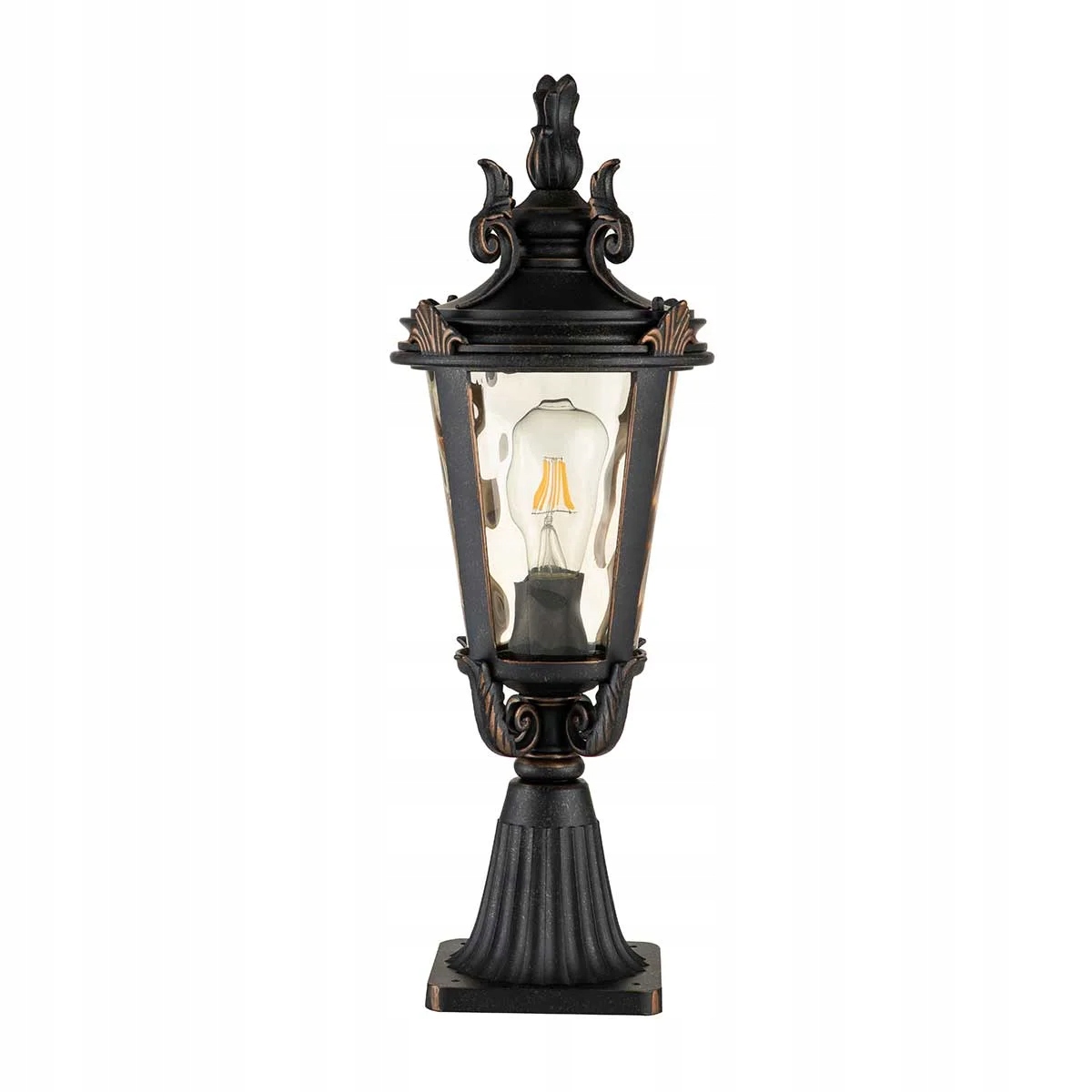 Elstead Záhradná lampa Baltimore E27 60W hnedá Retro IP44