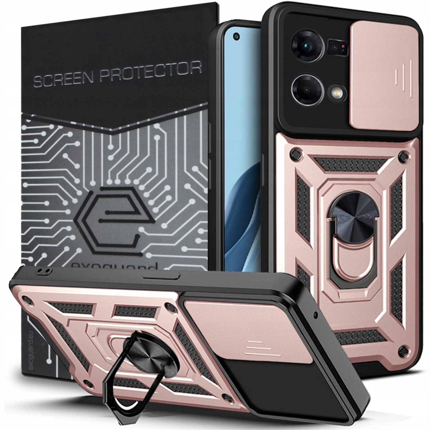 

Obudowa Etui Pancerne Szkło do Oppo Reno 7 (4G)