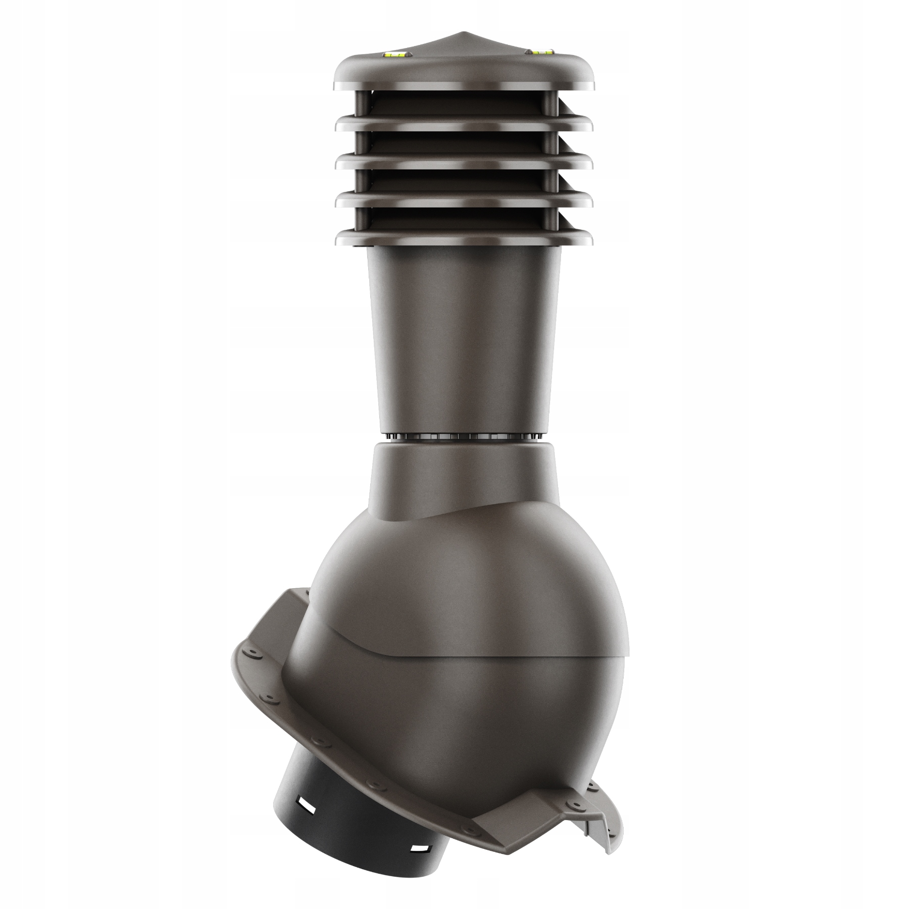 Větrací komín nezateplený Smart fi125 Trapez T35 Tmavě Hnědý 8019