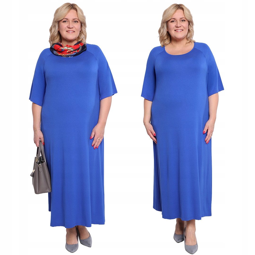 Dlouhá šaty v barvě chrpy 50