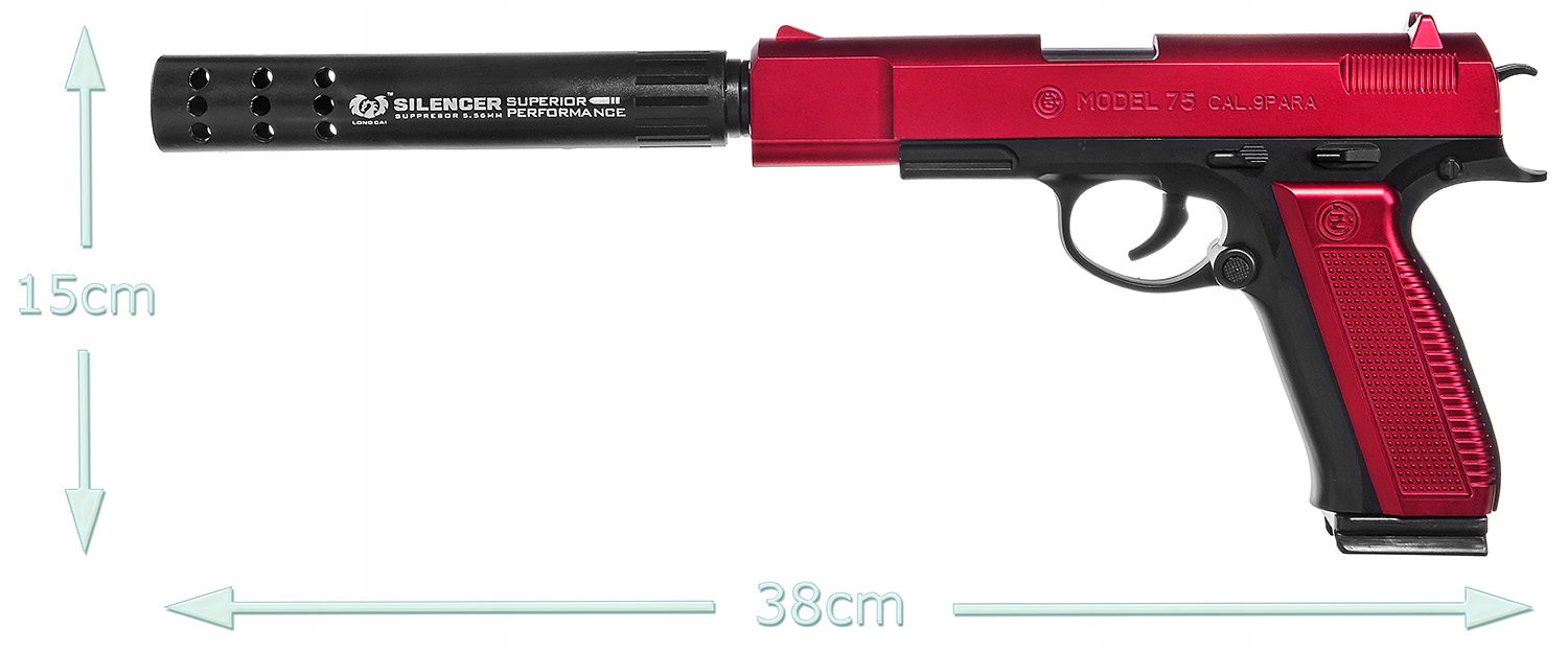 PISTOLET COLT BEZPIECZNE NABOJE PIANKI EVA STRZAŁKI WYPADAJĄCA ŁUSKA Marka inna