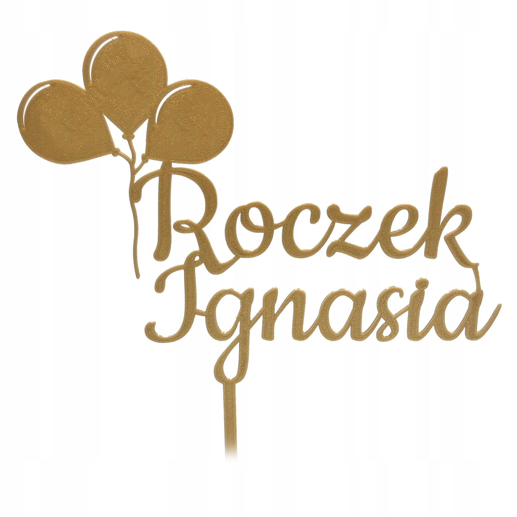 

Topper na roczek Imię balony toper na tort M