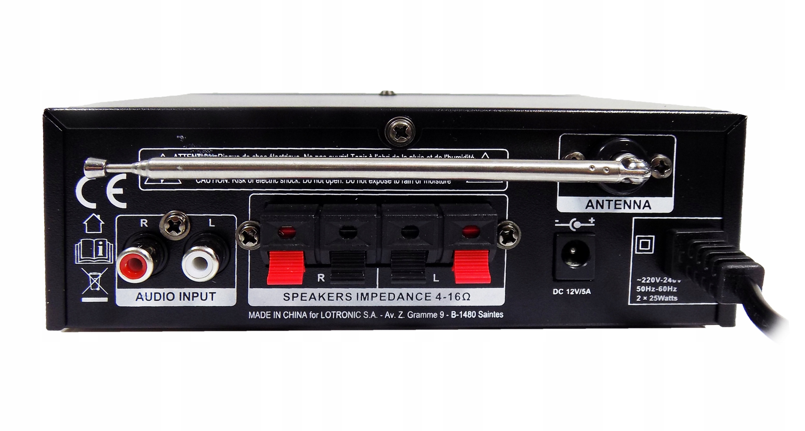 WZMACNIACZ УСИЛИТЕЛЬ BLUETOOTH USB SD AUX РАДИО Звуковая система 2.0