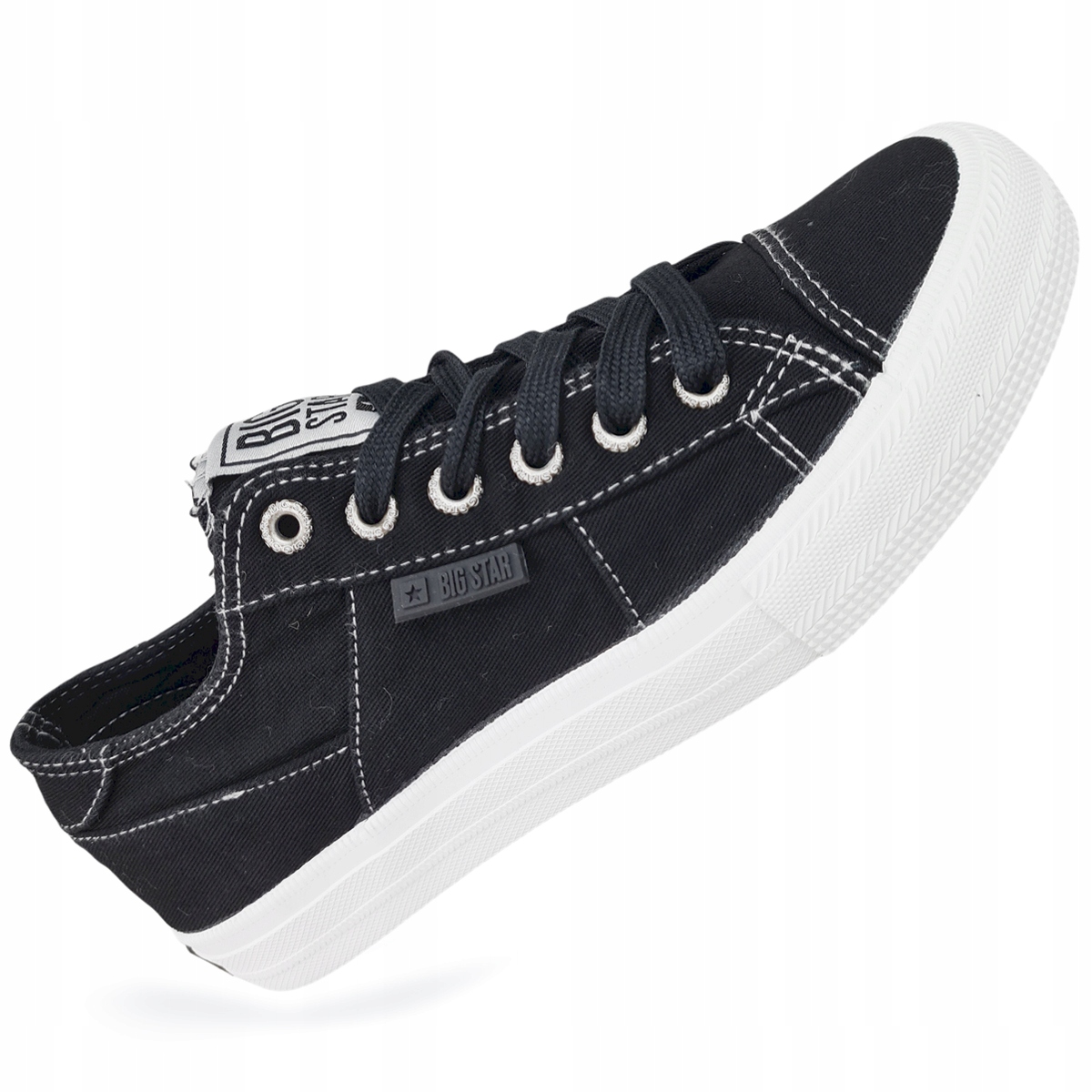 

modne trampki damskie czarne Big Star JJ274098 39