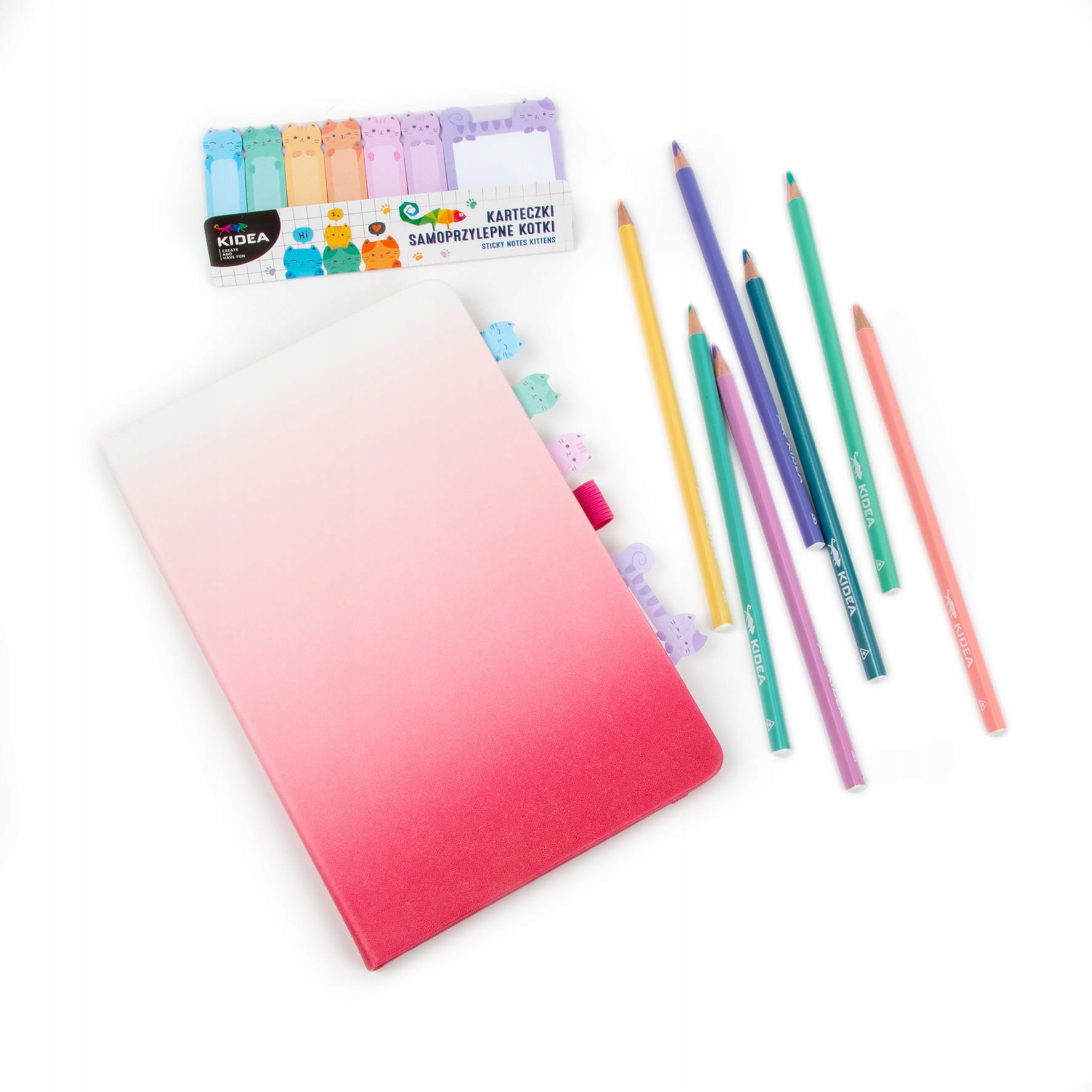 zakładki indeksujące znaczniki karteczki samoprzylepne kotki Kidea EAN (GTIN) 5901130098682