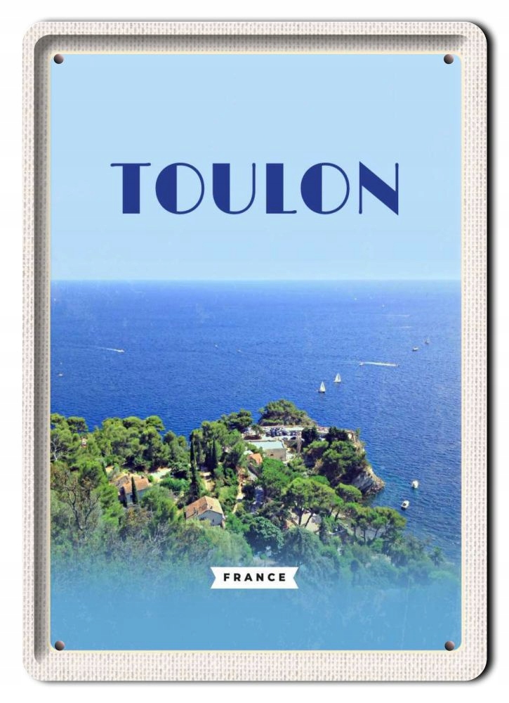 Francja Plakat Metalowy Obrazek #13470