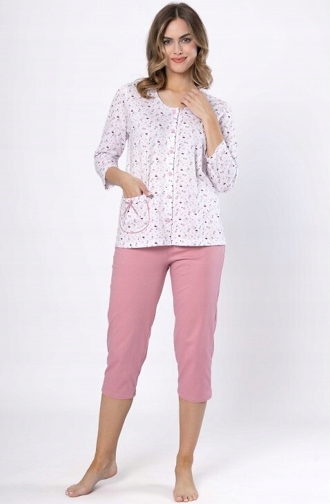 Pyžamo Dobrusia 1636 XL Bílá/růžová