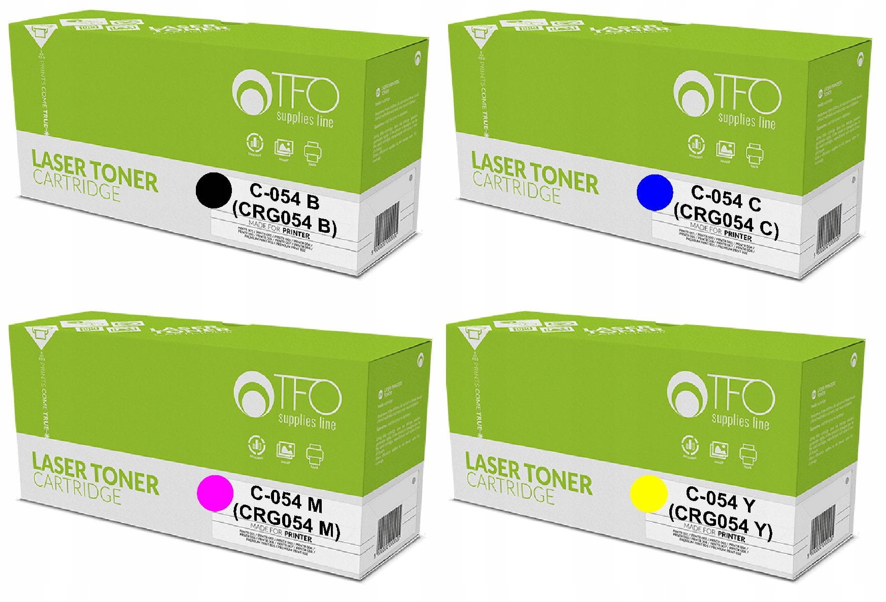 

4x Toner do Canon CRG054H MF644Cdw MF645Cx
