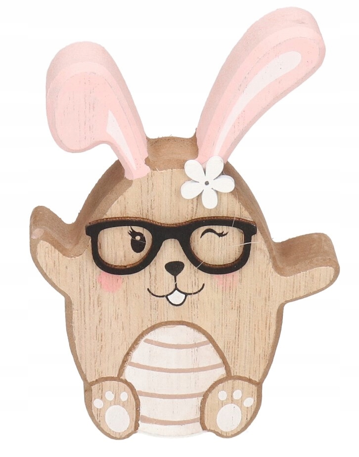 

Zając Zajączek Wielkanocny Drewniany Figurka 12 CM