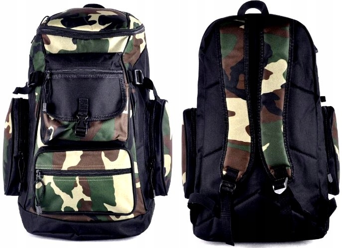 

G1-21 Solidny Trekkingowy Moro Plecak Camo Pionowy