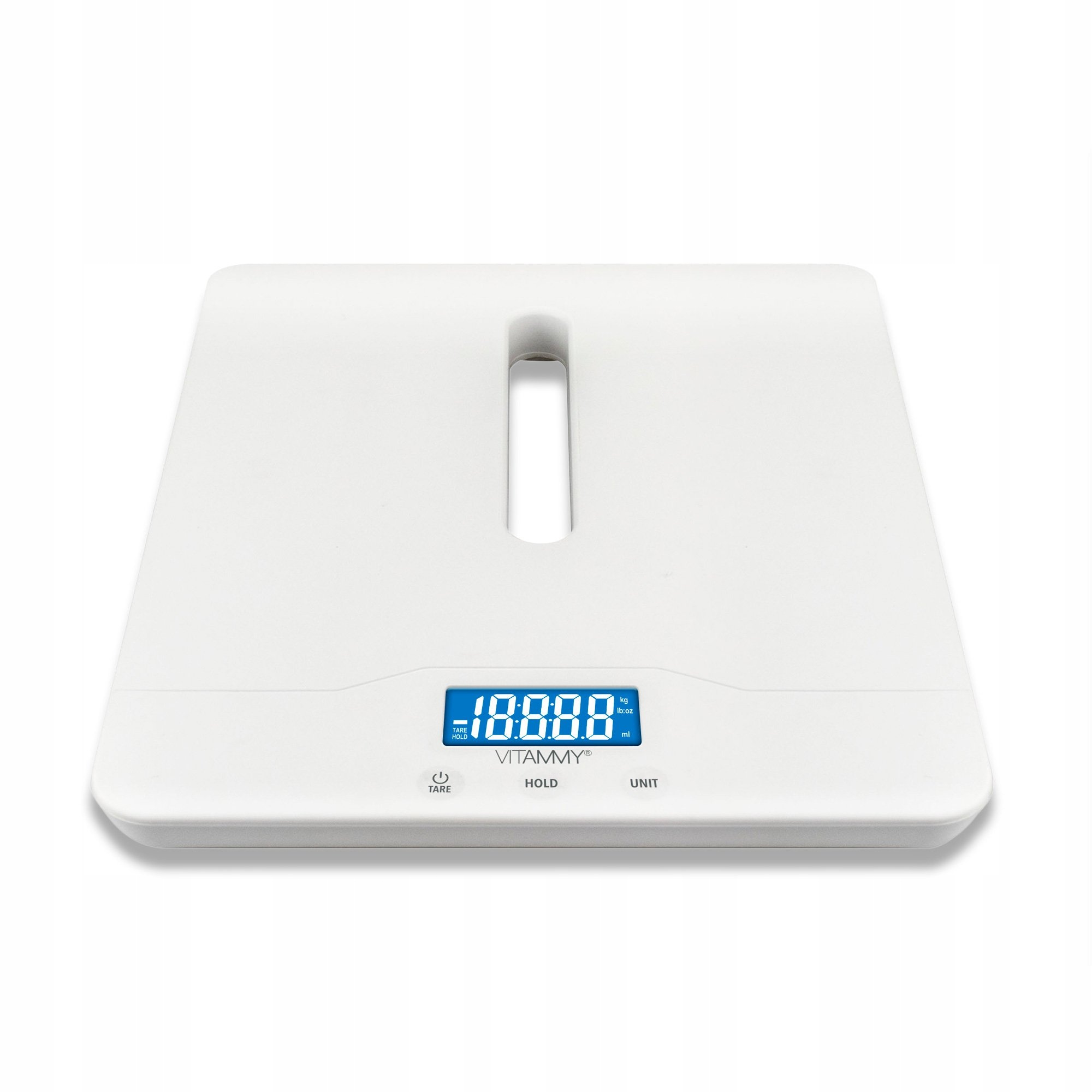 WAGA ELEKTRONICZNA DLA DZIECI NIEMOWLĄT SKŁADANA DO100KG EKRAN LED GROW Wyświetlacz LCD