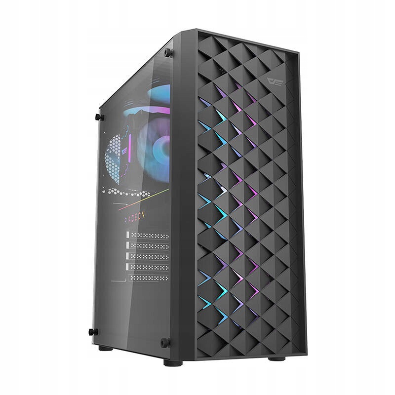 Počítačová Skříň Darkflash DK351 (černá) 4 Rgb ventilátory