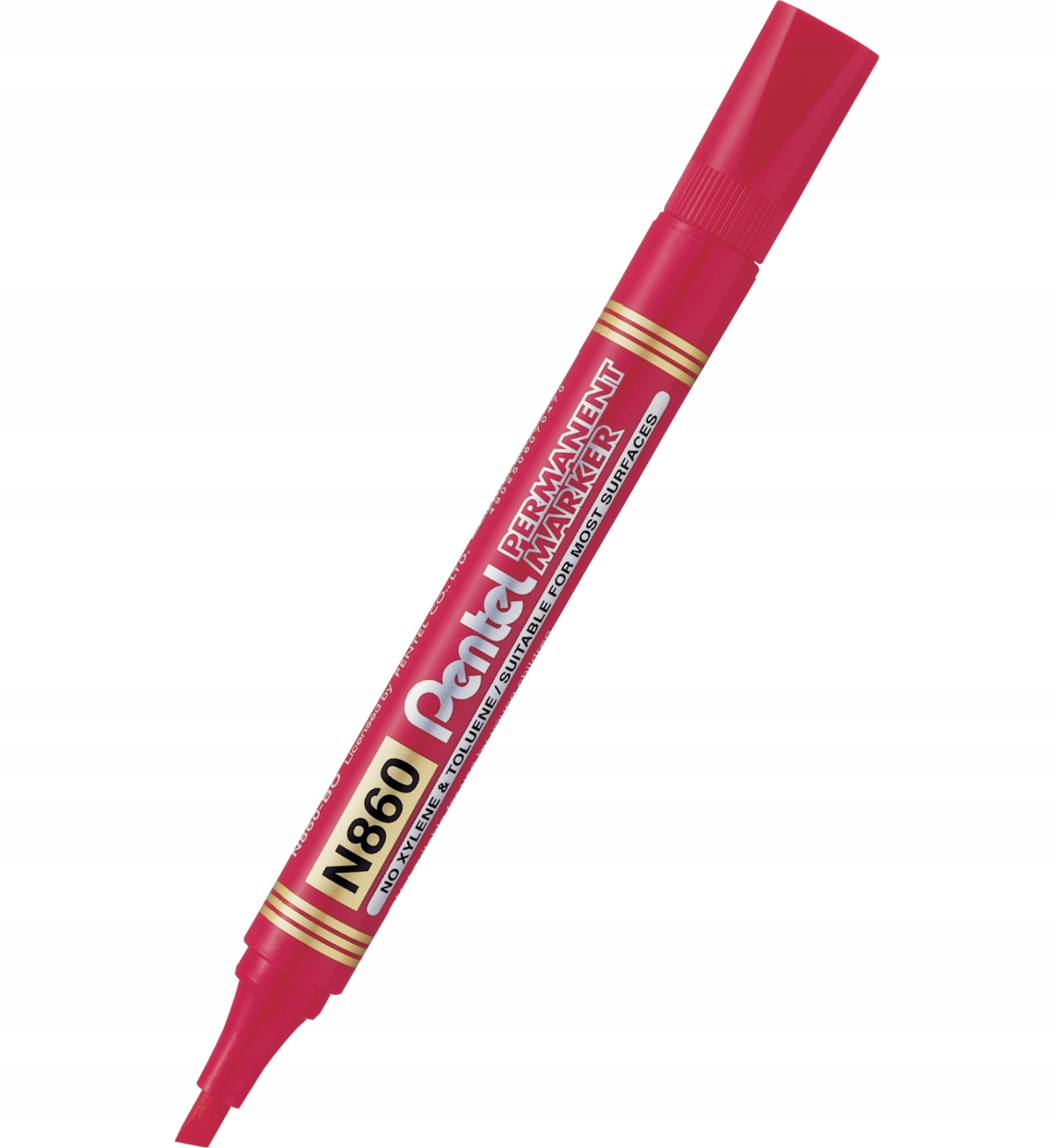 

Marker permanentny Pentel N860 Czerwony ścięta k.