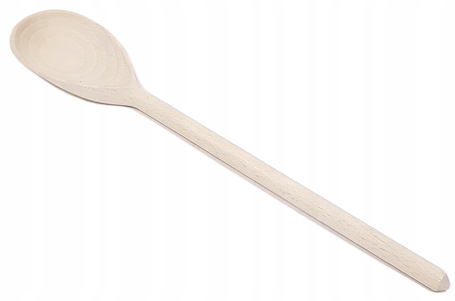 Łyżka Owalna Kuchenna Drewno Buk Mieszadło 40 cm.