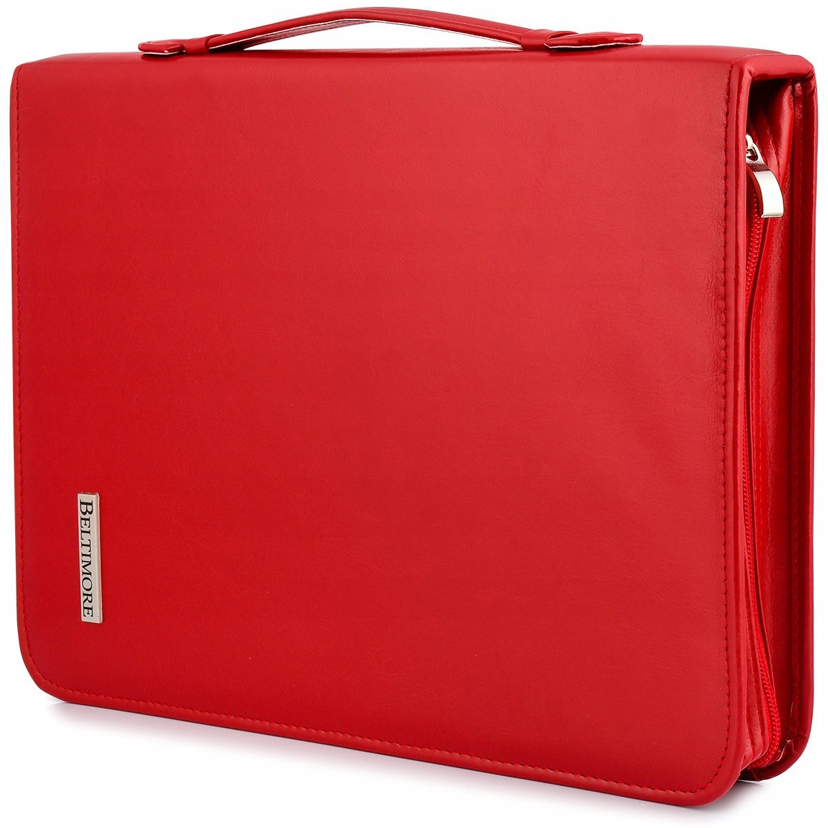 Czerwony Luksusowy Męski Biwuar Aktówka Teczka Organizer do pracy Beltimore Model I57red