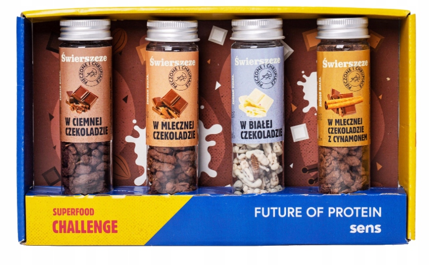 Levně Křupavé cvrčky v čokoládě Originální dárková sada