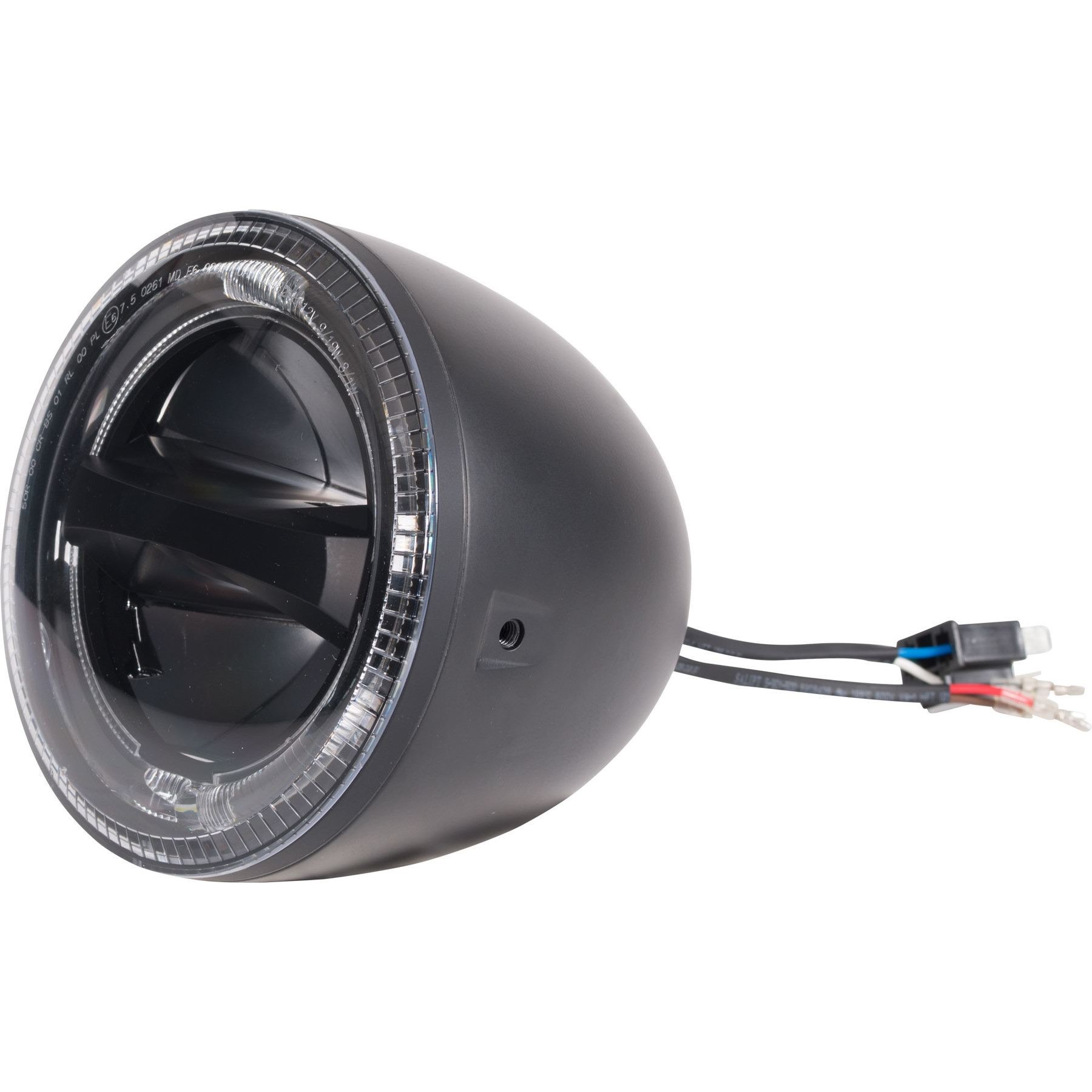 Reflektory Highsider LED Circle 5,75 ", czarn