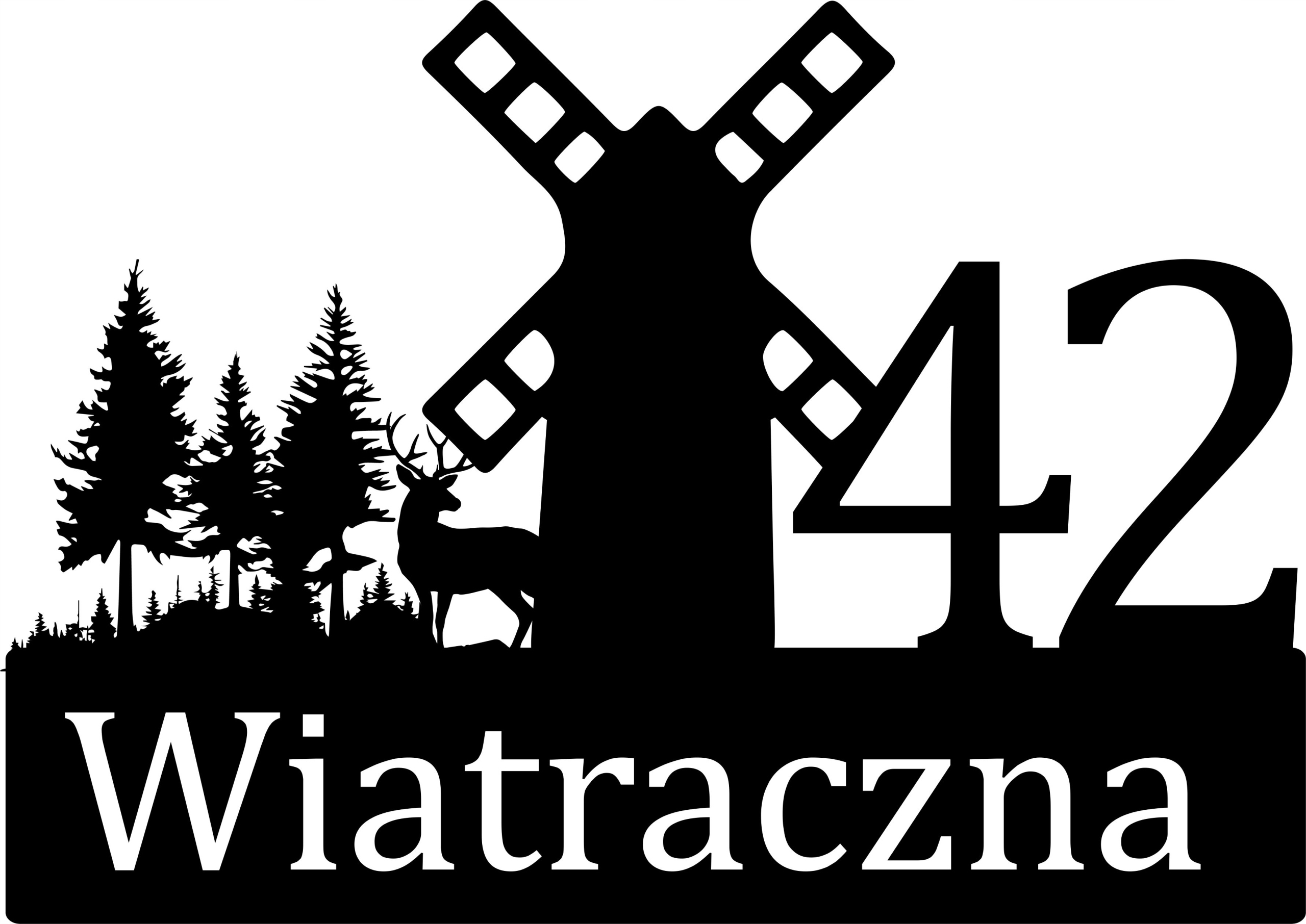 Les stromy Velká adresátka cedulka s adresou číslo domu Mlýn Větrník 60 cm