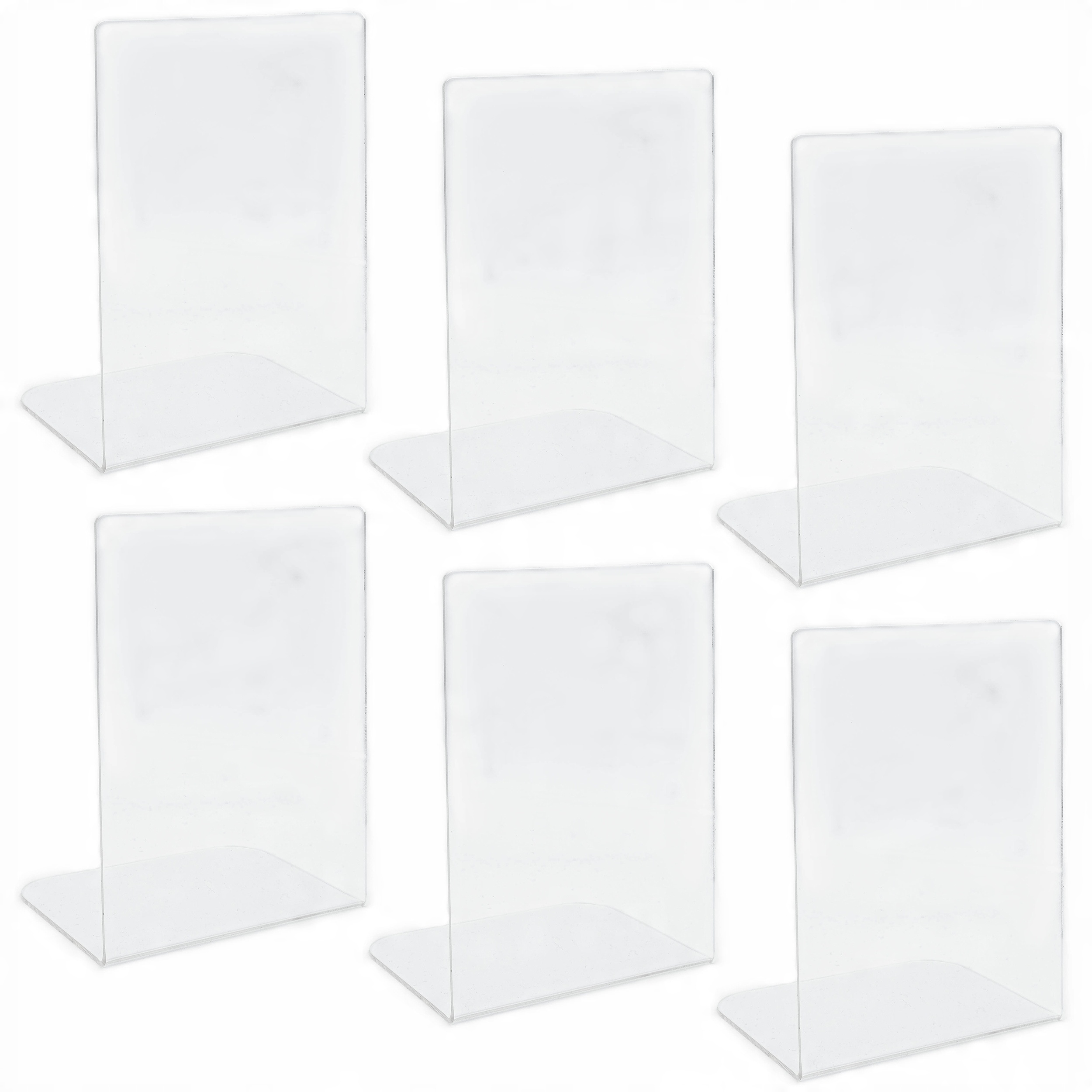 

6x Podpórki do książek Stojak Plexi Przezroczyste