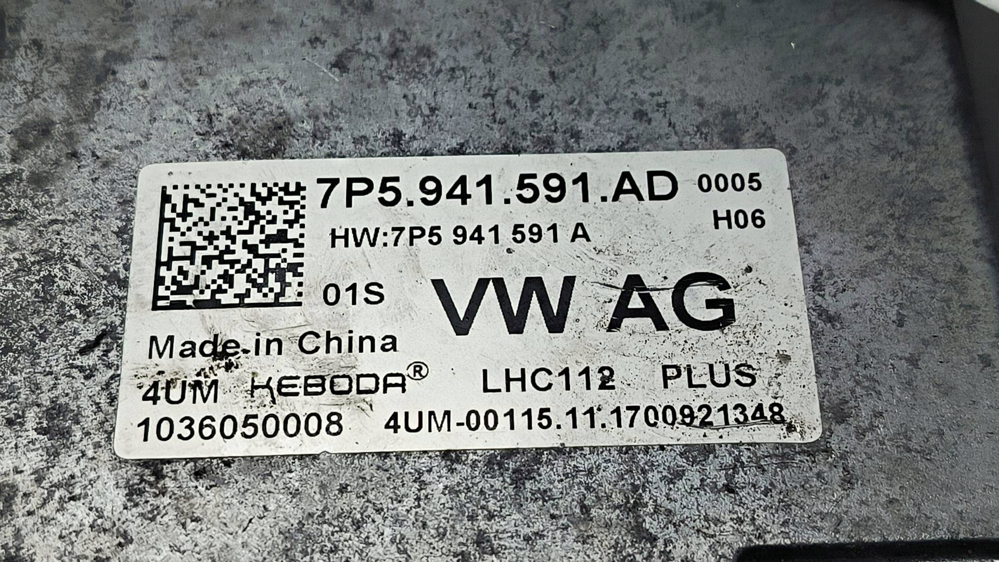 control unit module LED 7P5941591AD VOLKSWAGEN GOLF VII LIFT