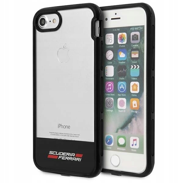 Ferrari Hardcase FEHCP7BISBK iPhone 7/8/SE 2020 Se 2022 transparent black