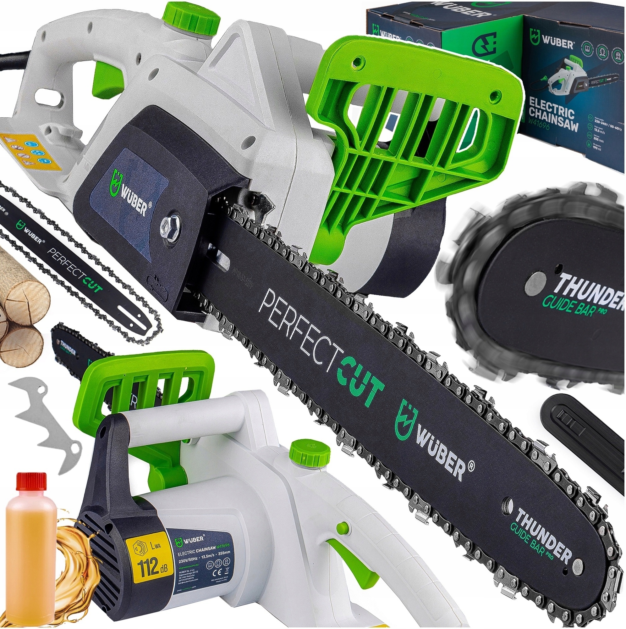 Elektrická Řetězová Pila 2900 W 35 cm 230 V