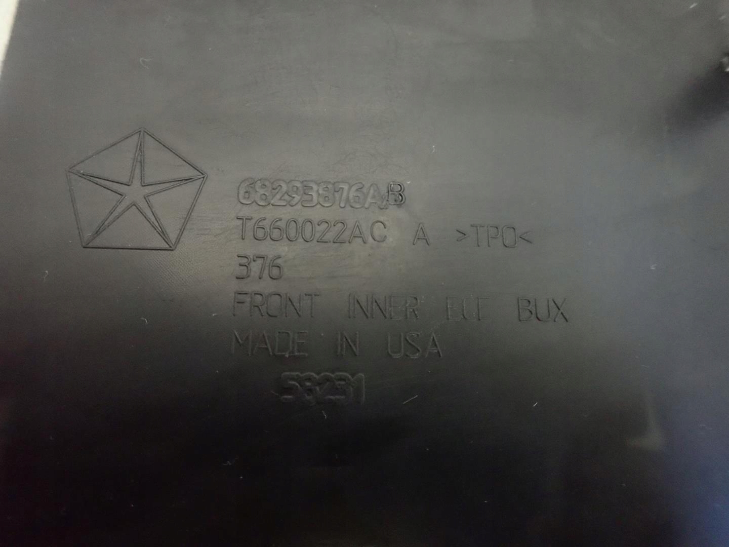 příčka nárazníku předek JEEP WRANGLER 68293876