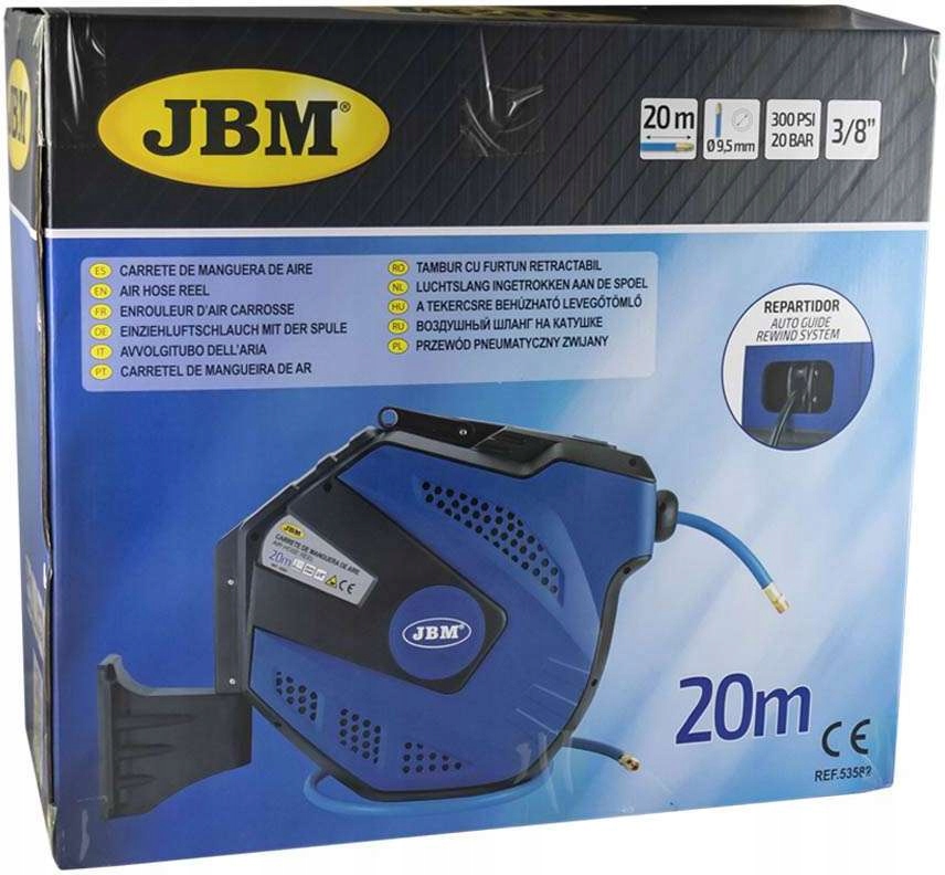 Przewód pneumatyczny ze zwijaczem 9.5 mm, 20 mb EAN (GTIN) 8435034535822