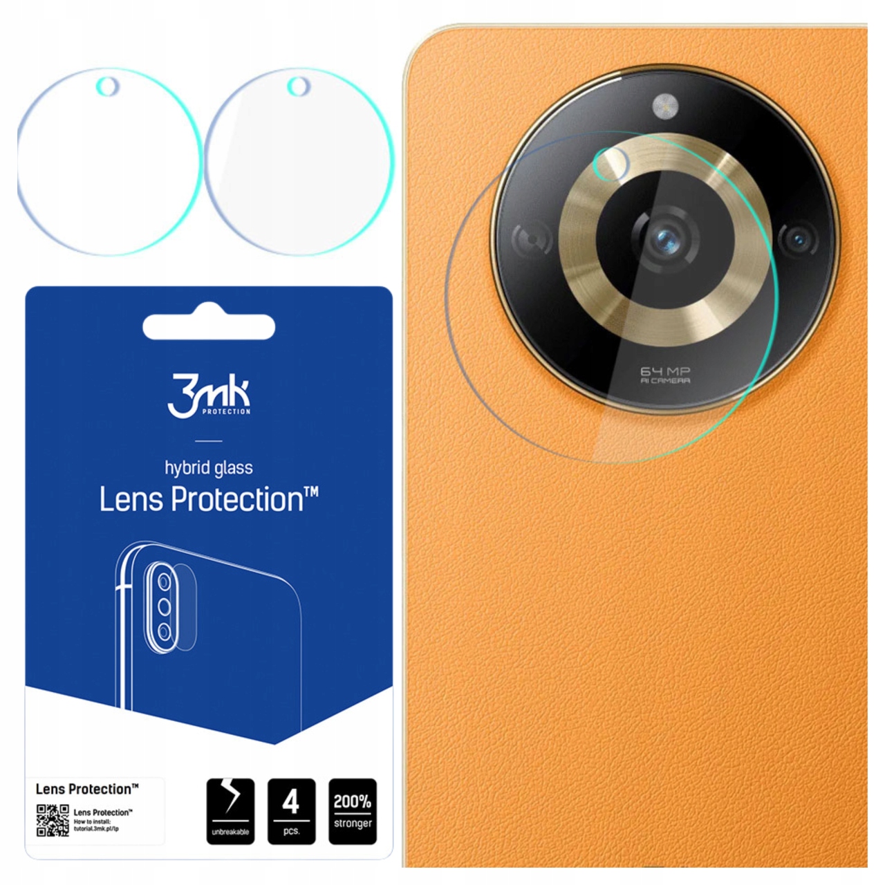 3MK Lens Protection Do Realme Narzo 60 5G Ochrona Na Aparat Zapewnia