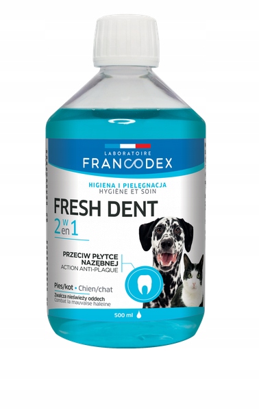 Zolux Francodex Fresh Dent Tekutý přípravek pro ústní hygienu pro psy a kočky 500