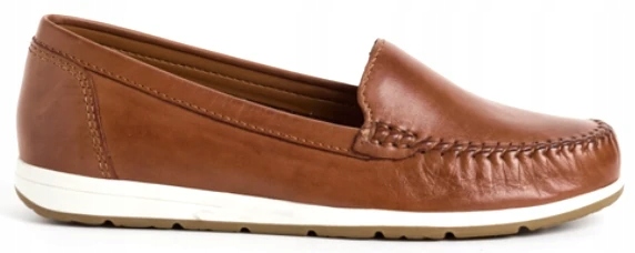 Dámské Hnědé Kožené Lehké Dámské Mokasíny Marco Tozzi 40