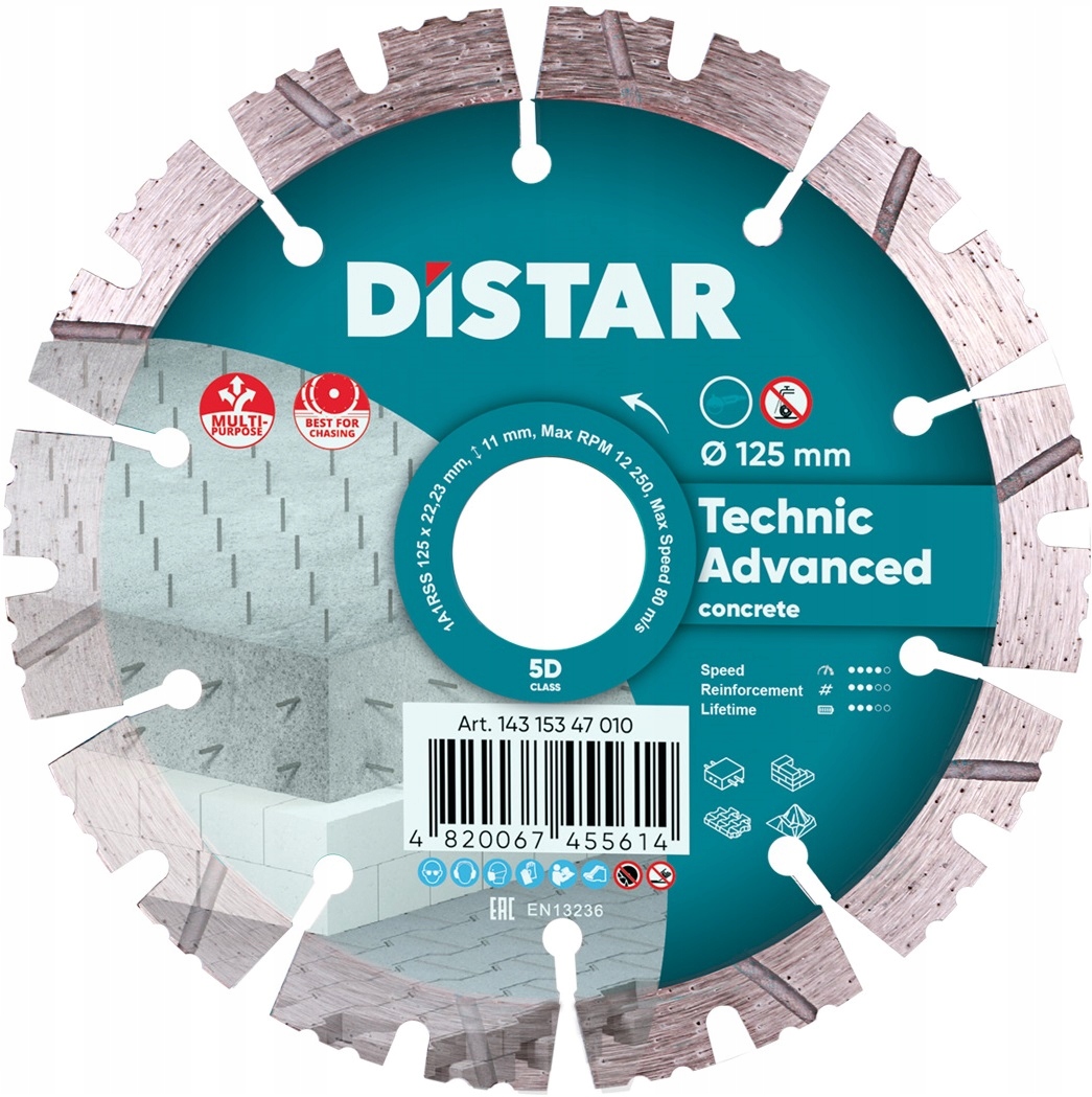 

Tarcza diamentowa 125mm Distar Technic Advanced
